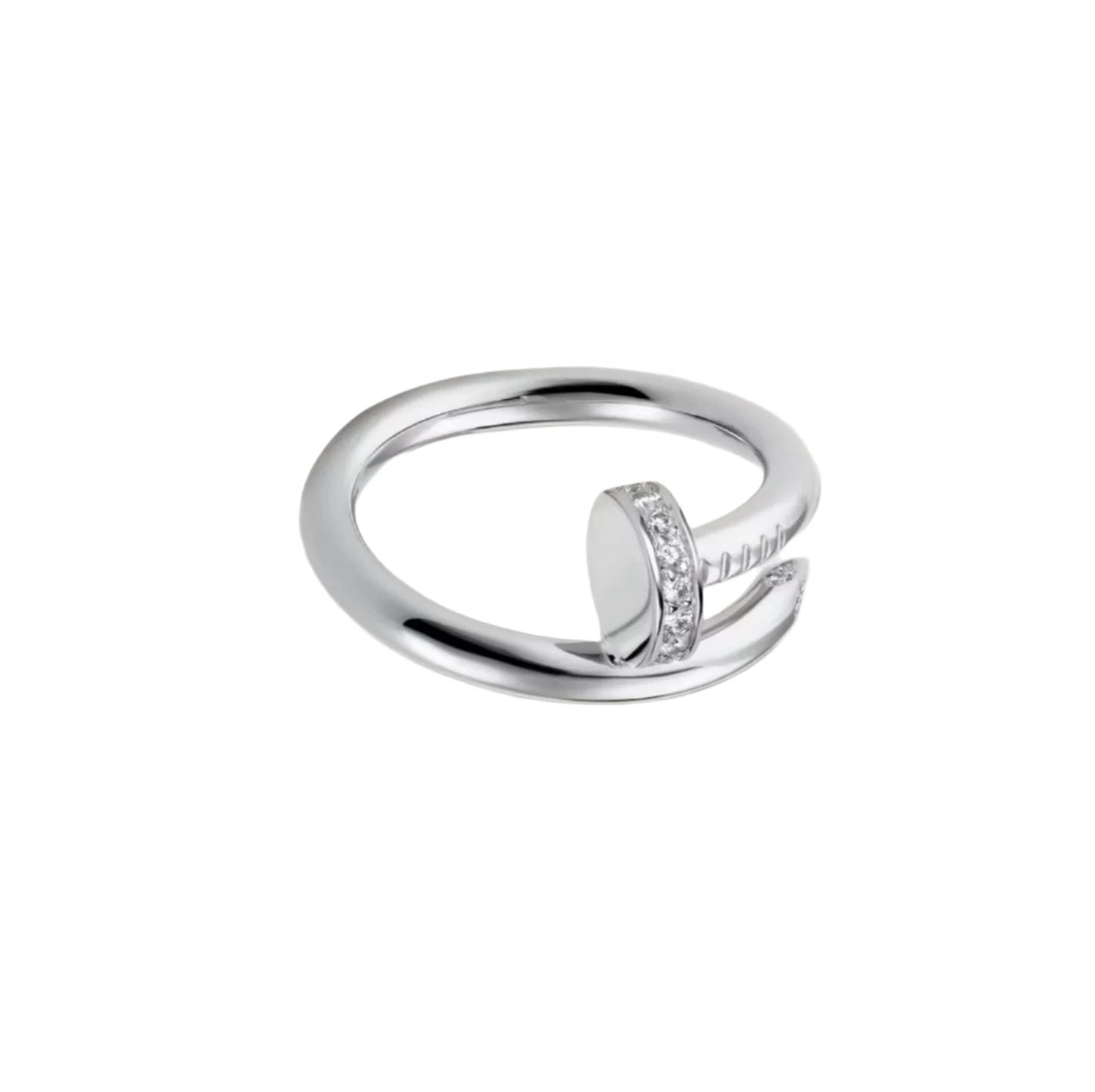 Crystal Clavus Ring - Silver