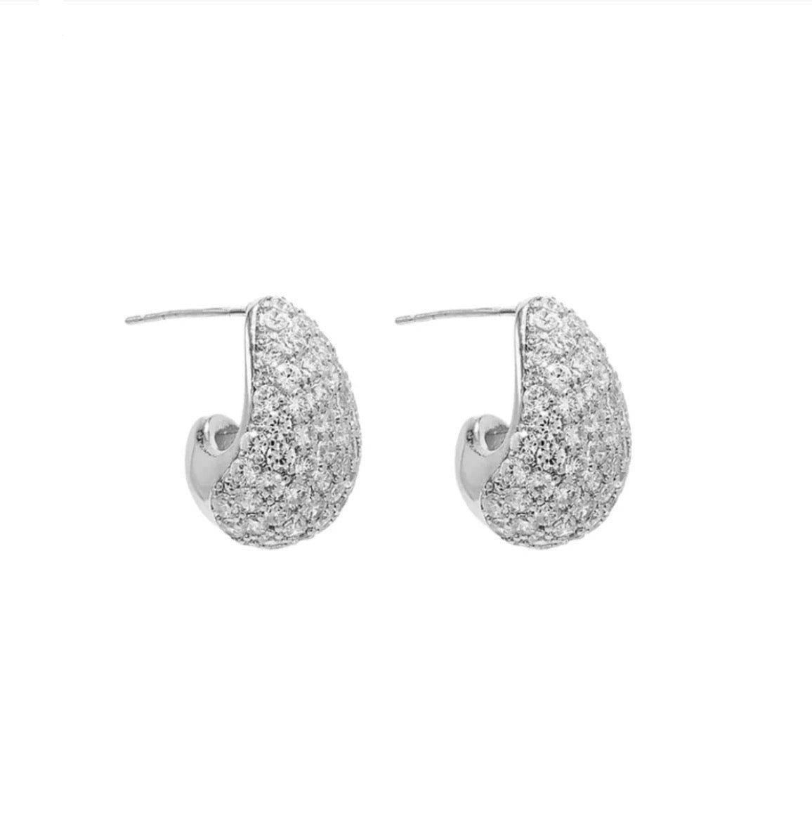 Pianto Earrings - Silver