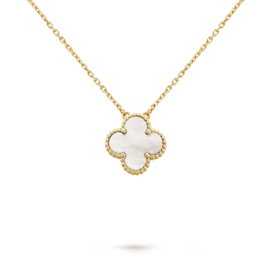 White Clover Necklace - Gold