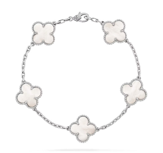 White Clover Bracelet - Silver