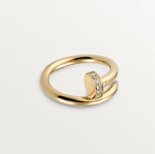 Crystal Clavus Ring - Gold