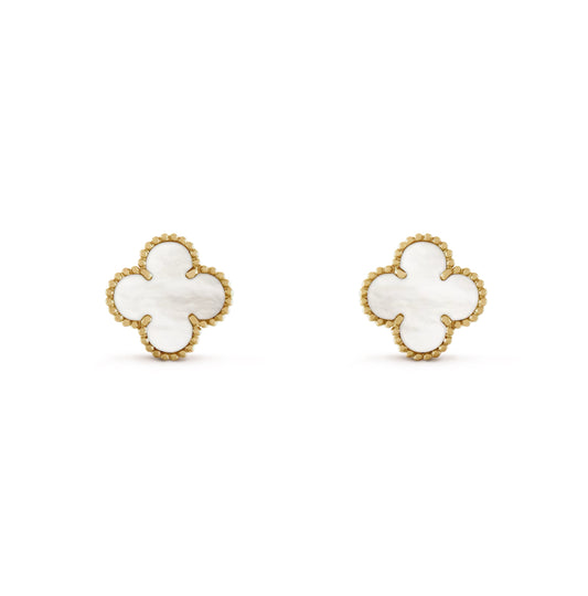 The White Clover Earrings - Gold